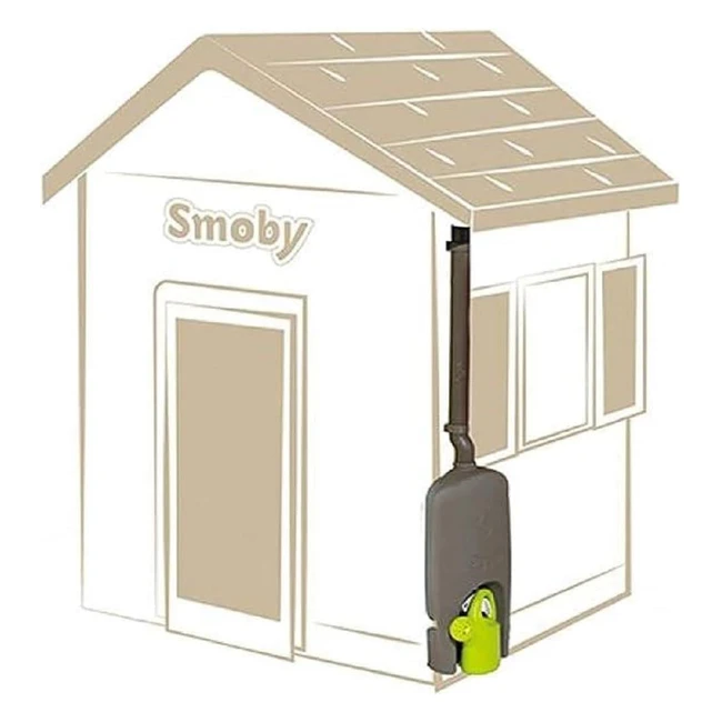 Smoby Récupérateur d'eau + Accessoire Maison Gris 810909 - Eco-Education Pratique