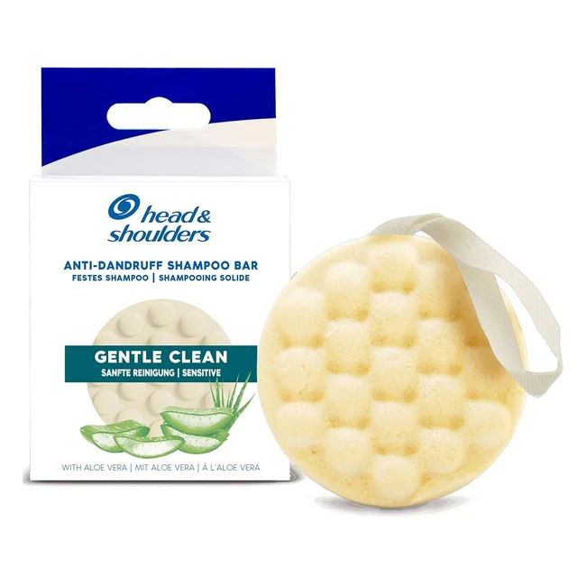 Head & Shoulders Antidandruff Solid Shampoo Bar 70g - Gentle Clean with Aloe Vera