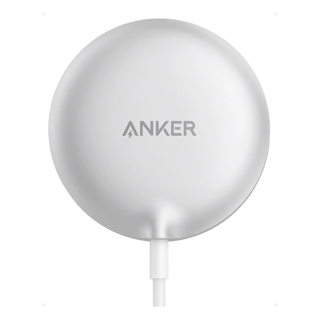 Anker MagGo Magnetisches kabelloses Ladegerät Pad Magsafe kompatibel 15W Schnellladegerät Qi2 zertifiziert für iPhone 15/15 Plus/15 Pro/15 Pro Max 14/13/12 Serie