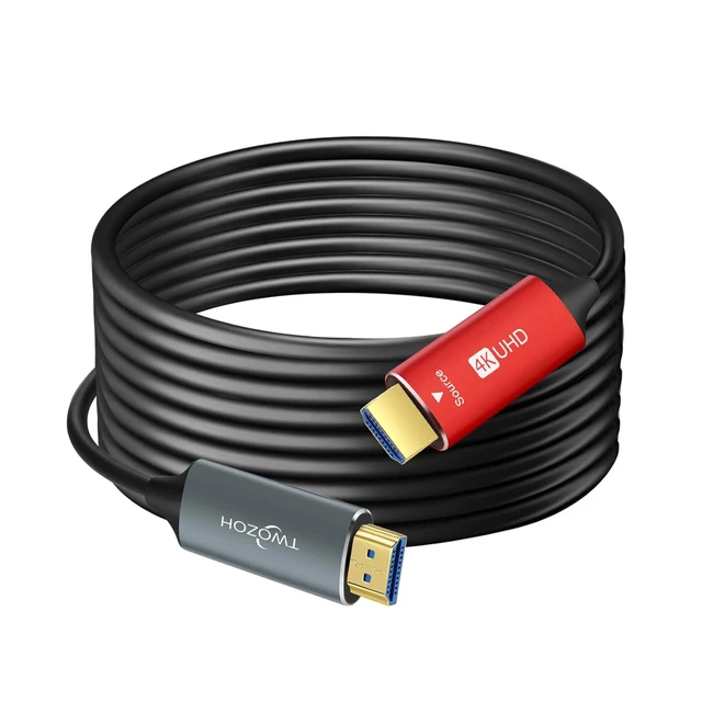 Cable HDMI Fibra 243ptica 20m 4K - Twozoh - Alta Velocidad