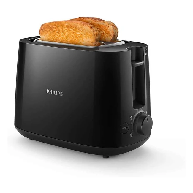 Grille-pain Philips Daily Collection 2 tranches 8 réglages design compact