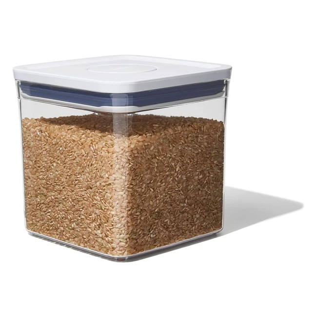 OXO Good Grips Pop Container Big Square Short 26L White - Airtight Space-Efficie