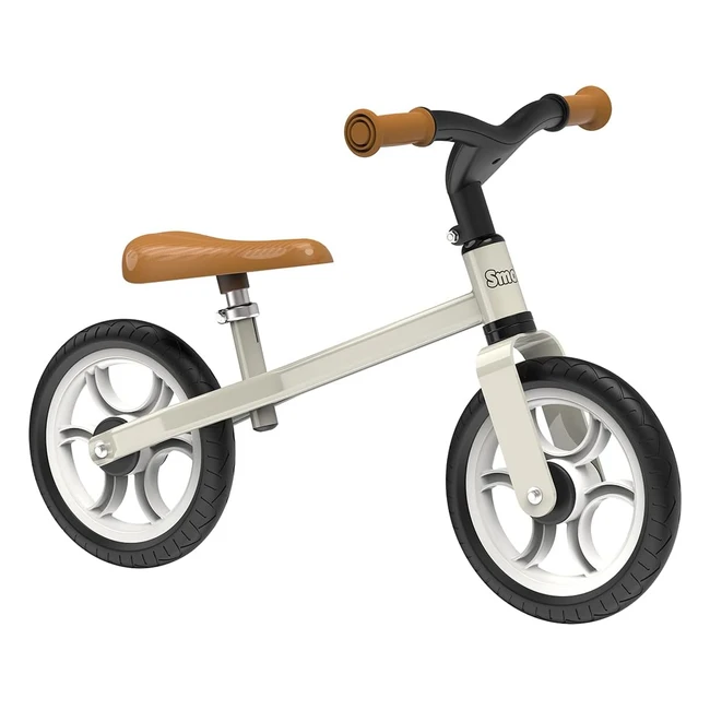 smoby First Bike - Kinder Laufrad höhenverstellbar mit Flüsterreifen Sitzhöhe 32,5-37,5 cm ab 2 Jahren