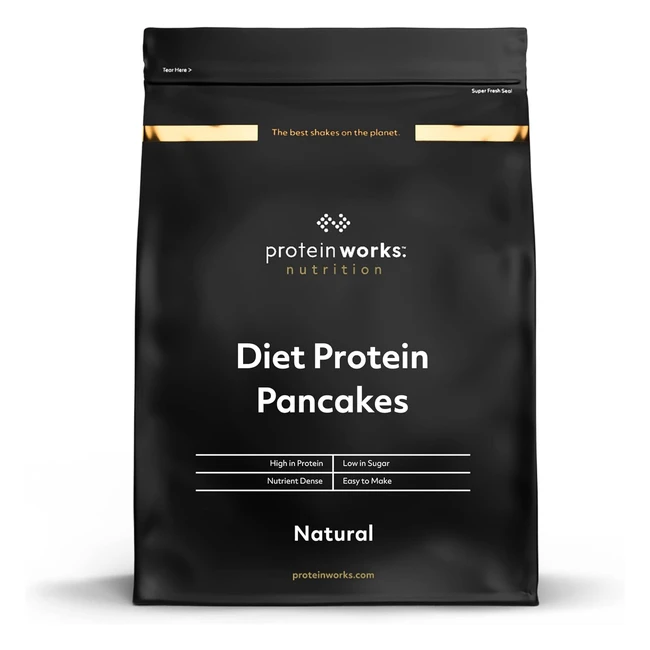 Pancake Proteici Dietetici Naturali Protein Works 500g - Ricchi di Proteine
