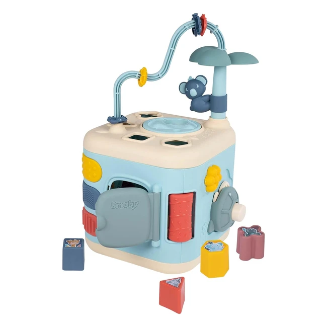 Smoby Little Activity Cube for Toddlers  Motor Skills Development  Shape Sorte