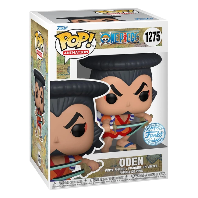 Funko Pop Animation One Piece Oden Exclusiva Amazon Figura de Vinilo Coleccionab