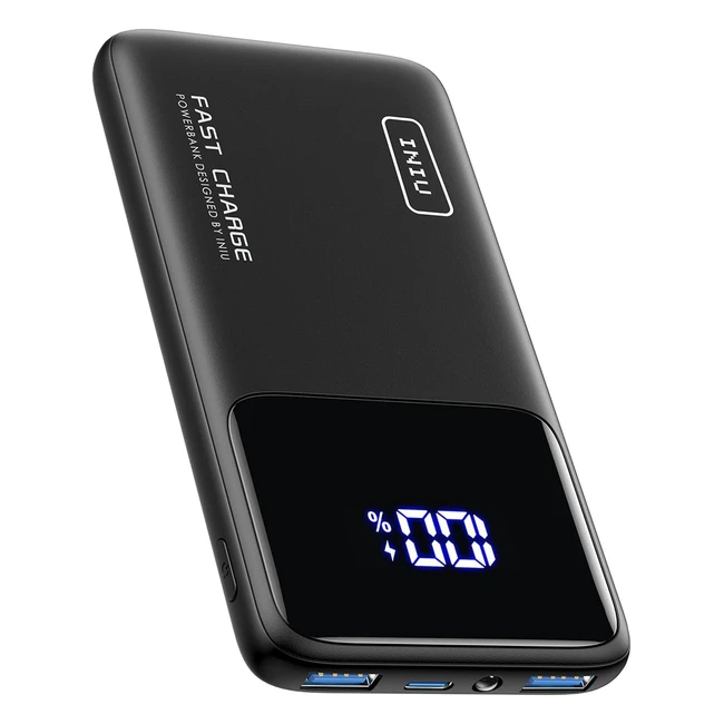 INIU Power Bank 10000mAh Slimmest Fast Charging Portable Charger PD30 QC40