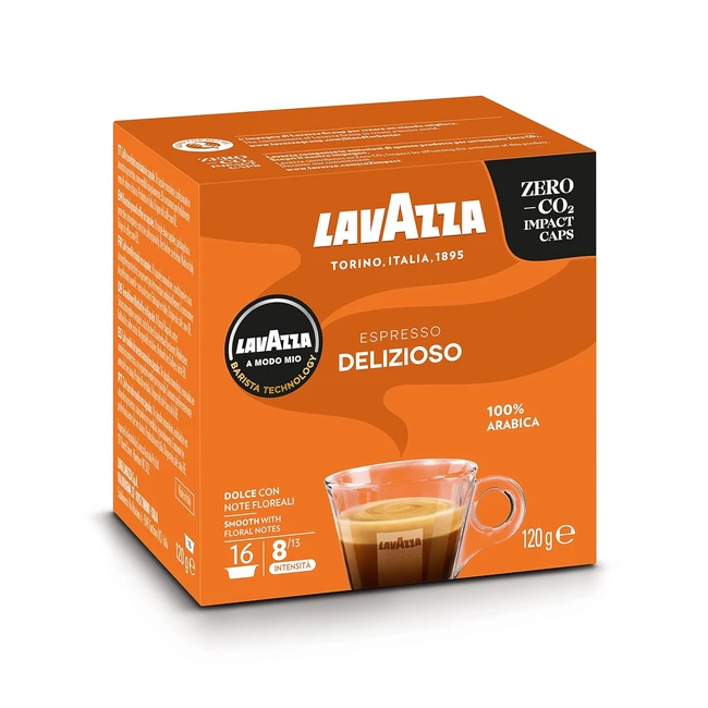 Lavazza A Modo Mio Delizioso Kaffeekapseln - 16 Stück - Arabica - Blumige Noten