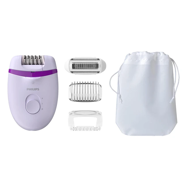 Philips BRE27530 Satinelle Essential Epilatore Elettrico Compact - 4 Accessori