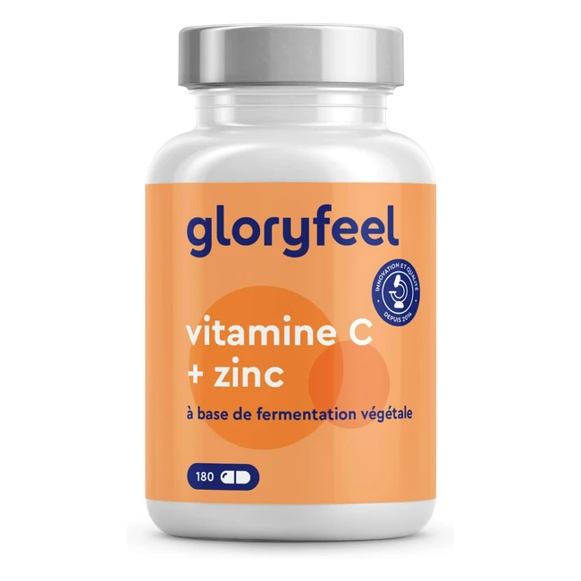 Vitamine C Zinc Capsules Fortement Dose 500mg Pure Soutient Energie Contre Fatig