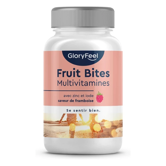 Gummies Vitamine Enfant Multivitamines 10 Vitamines et Minraux Essentiels - Saveur Framboise