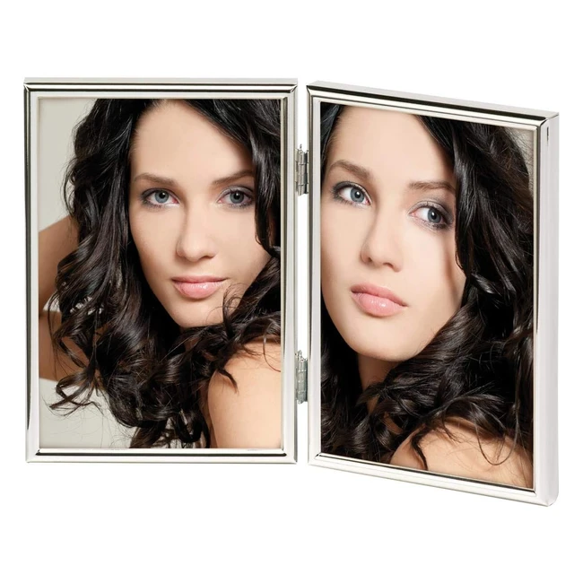 Marco Doble Walther Design Chloe WD215S 2x10x15 cm Plateado - Referencia 12345