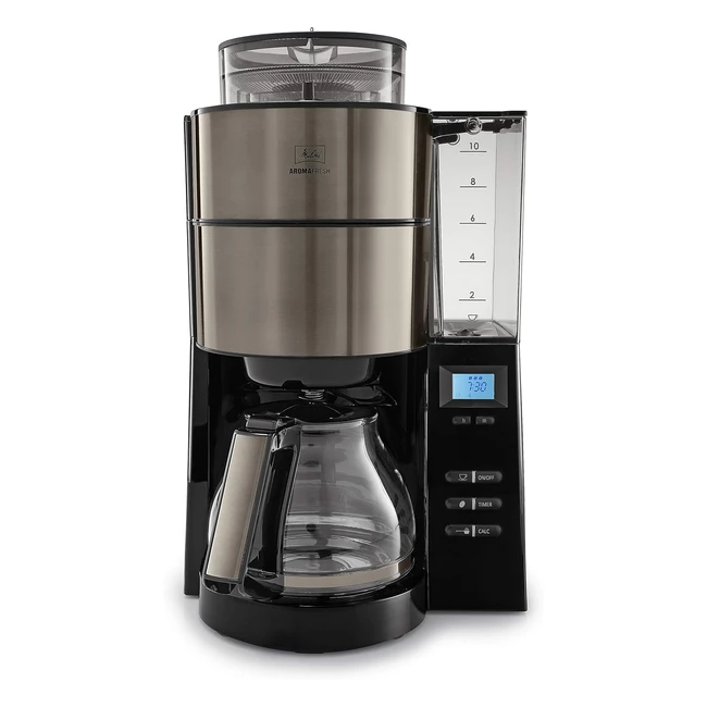 Melitta AromaFresh Kaffeemaschine mit Mahlwerk 10 Tassen 102103