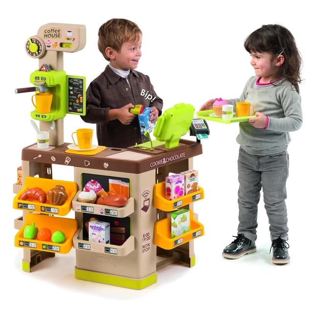 Smoby Coffeeshop mit Siebtrger-Espressomaschine - Hochwertiges Material  Idea