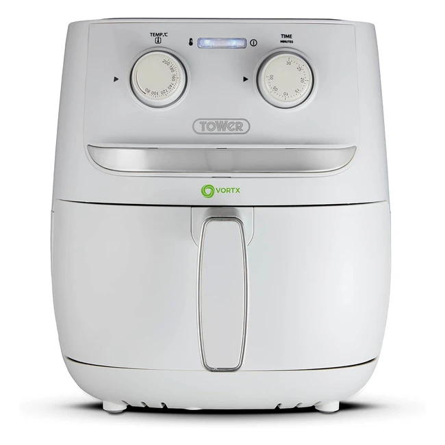 Tower T17126WHT Vortx Air Fryer 1500W 38L White - Rapid Cooking Healthy Frying