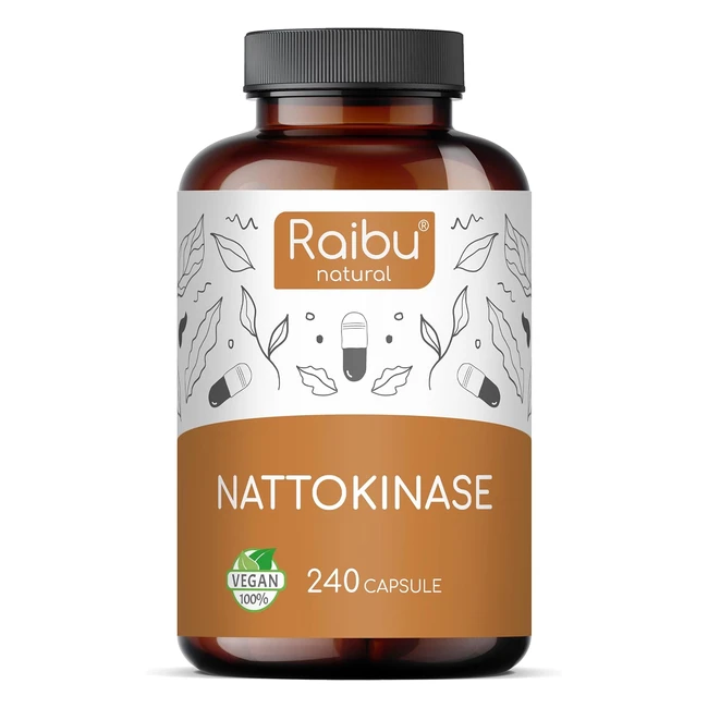 Integratore Nattokinase 100mg 20000fug 240 capsule - Raibu