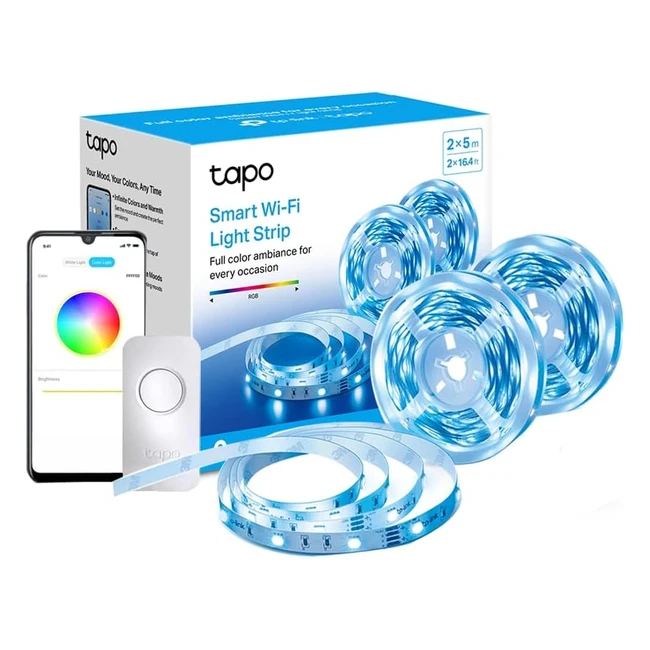 Tapo Smart LED Light Strip 5m 2 Lights RGB Multicolour Alexa Google Home DIY Dec