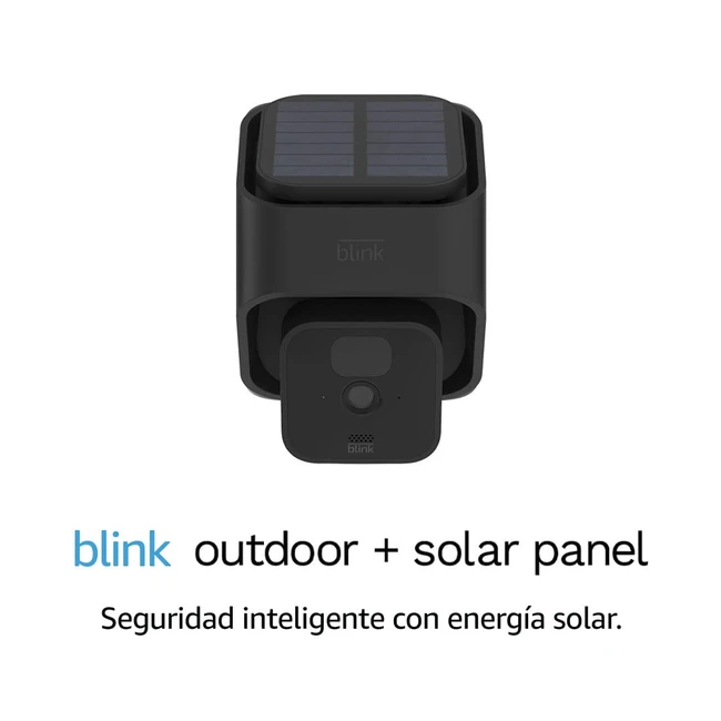 Blink Outdoor - Cámara de seguridad inteligente HD inalámbrica con panel solar