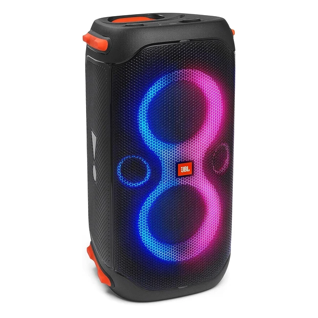 JBL PartyBox110 Portable Speaker - Deep Bass, 12-Hour Playtime, IPX4 Splashproof, Black