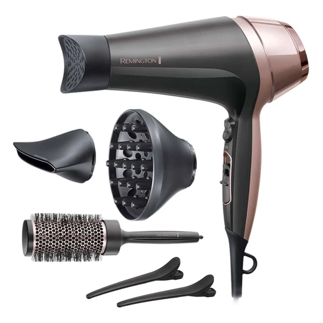 Remington Sèche-Cheveux Ionique 2200W Curl/Straight 3 Températures 2 Vitesses D5707