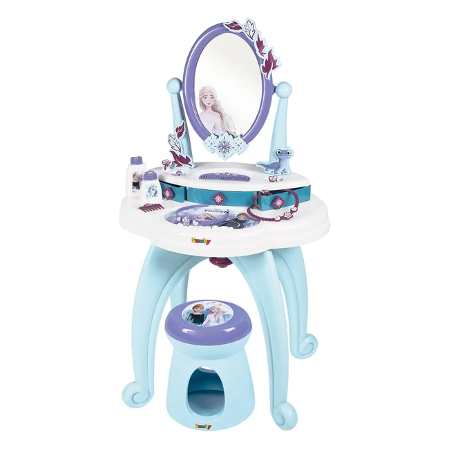 Tocador Frozen Smoby con Taburete y Accesorios - A partir de 3 aos - 7600320244