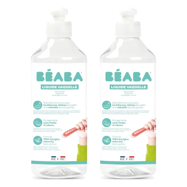 Beaba Liquide Vaisselle Biberons Accessoires Repas 100 Naturel Made in France L