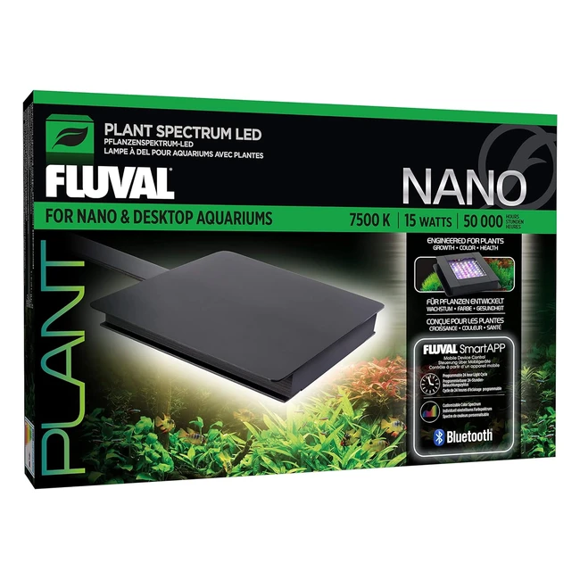 Pantalla Iluminacin Acuarios Fluval Plant Spectrum LED Bluetooth Nano 15W - 