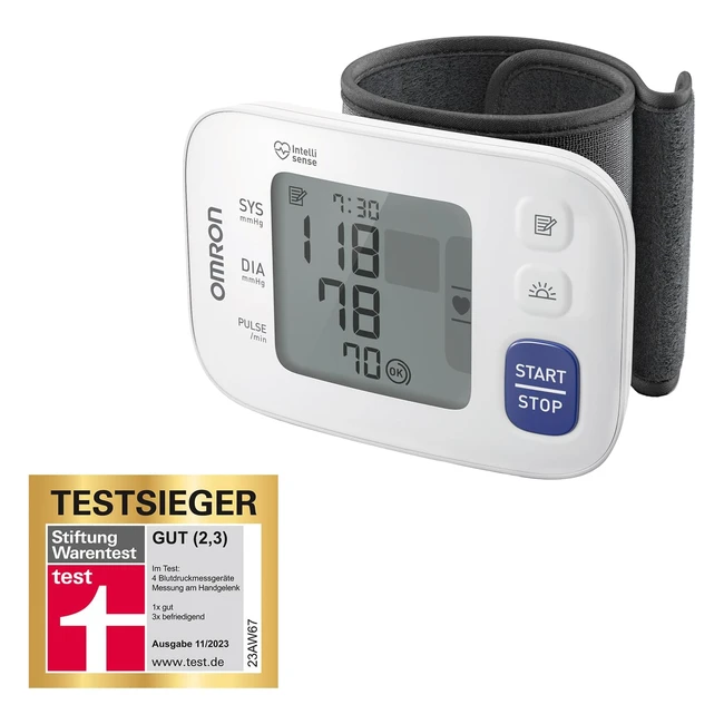 Omron RS4 automatischer Handgelenk-Blutdruckmessgert Testsieger Stiftung Waren