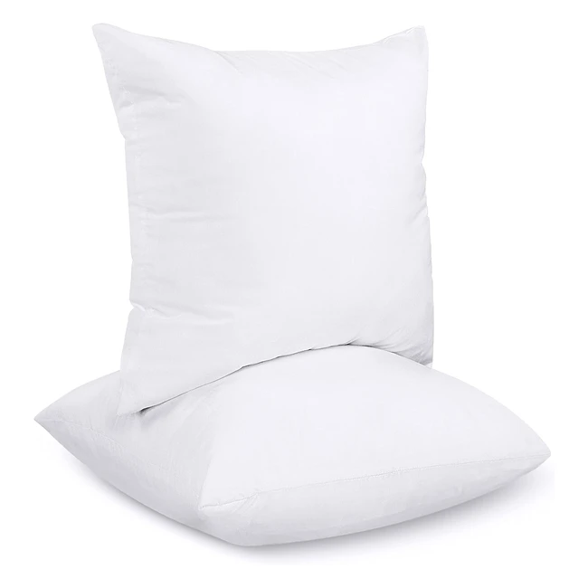 Coussins de Garnissage Utopia Bedding 30x30 cm Lot de 2 Blanc