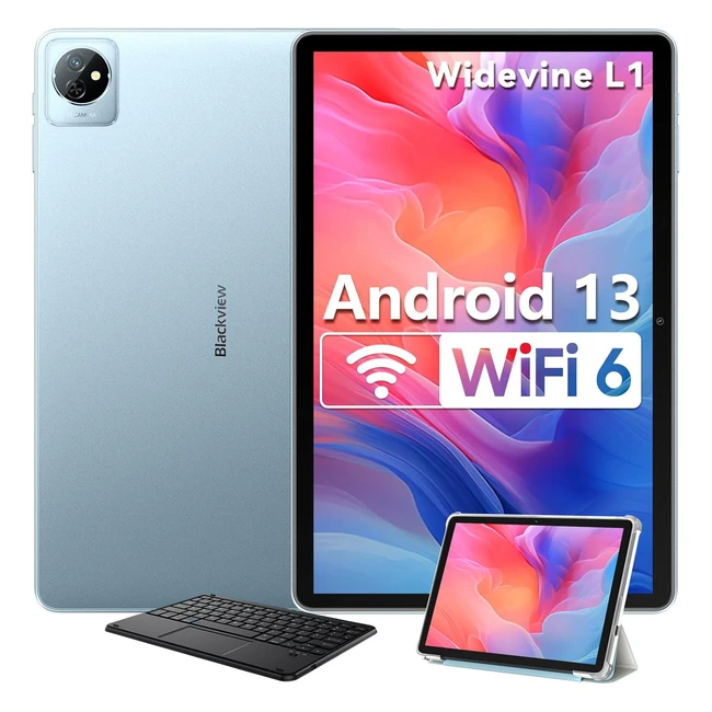 Tableta Blackview 10 Pulgadas WiFi6 Android 13 Tab30WiFi 6GB RAM 64GB ROMTF 1TB