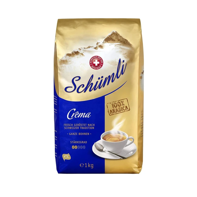 Schmli Crema Kaffeebohnen 1 kg Stärkegrad 25 UTZ zertifiziert