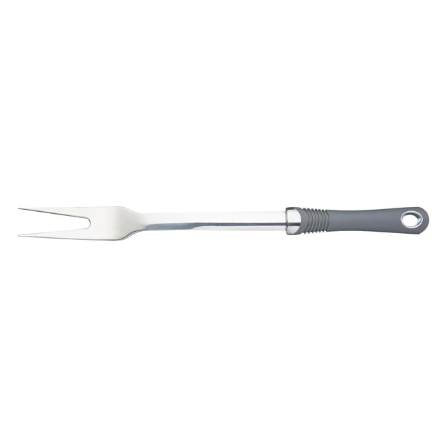 KitchenCraft Professional Meat Carving Fork - Softgrip Handle - Grey - 34 cm - 