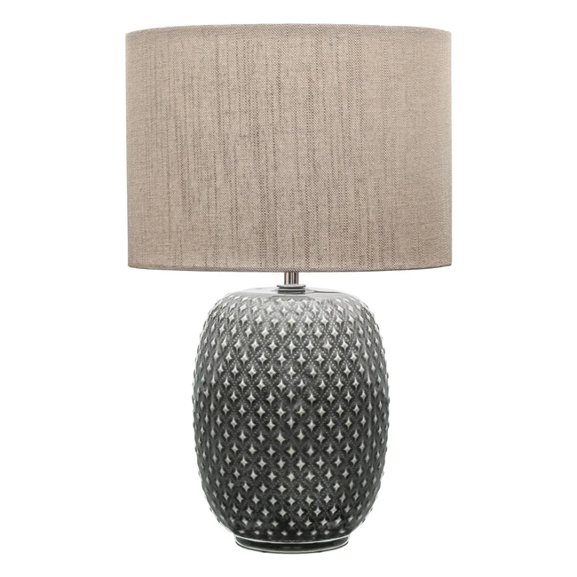 Pauleen 48153 Pretty Classy Luminaire Table Lamp Dark GreyBeige