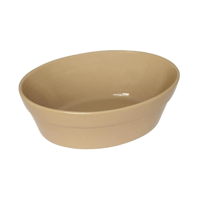 Olympia Earthenware Oval Pie Bowls 44x145x104mm - Stoneware Kitchen Dish Set