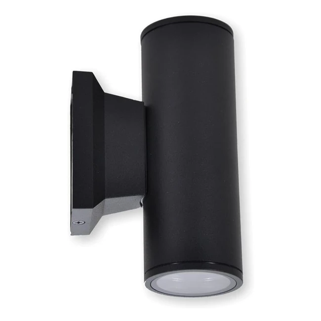 Lampada da parete esterno Aigostar IP65 Gu10 alluminio up down nero