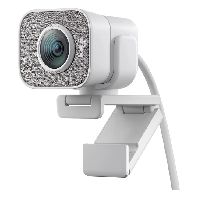 Logitech StreamCam Webcam Full HD 1080p 60fps pour Streaming YouTube et Twitch - Blanc