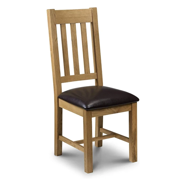 Julian Bowen Astoria Dining Chairs Set of 2 OakBrown - Waxed Oak Finish Brown F