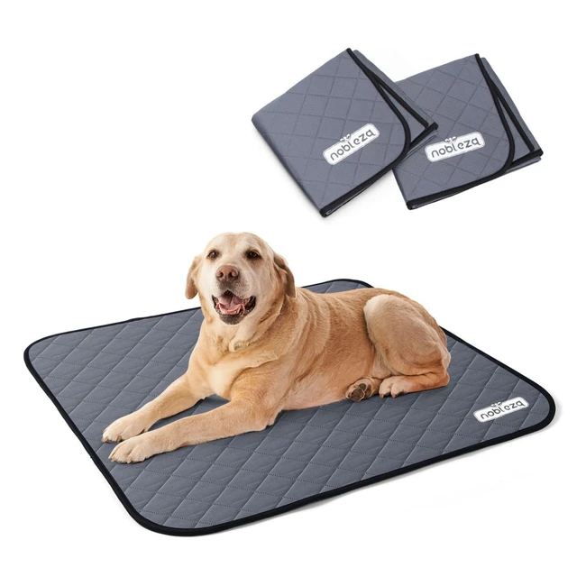 Lot de 2 Tapis Educateurs pour Chiens Nobleza L 81 x 72cm Ultra Absorbant Lavabl