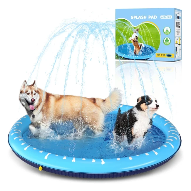 Piscine pour chiens Nobleza D170cm 055cm - Tapis de jeu d'eau portable