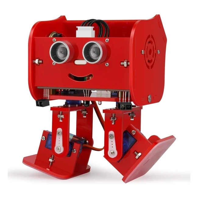 Elegoo Penguin Bot Biped Robot Kit V20 Red - STEM Toy for Kids and Adults