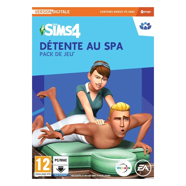 Les Sims 4 Dtente au Spa GP2 - Pack de jeu PC - DLC - Code Origin - Franais