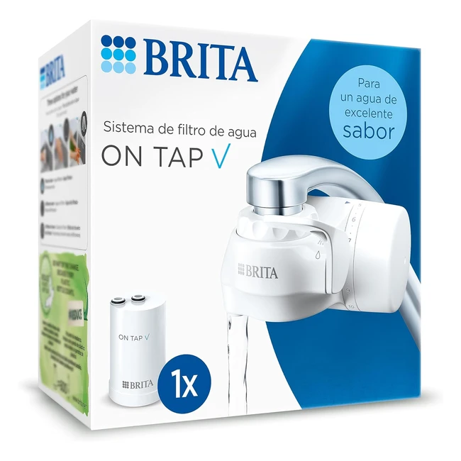 Filtro de agua Brita On Tap V - Agua sostenible de buen sabor - Reduce micro par