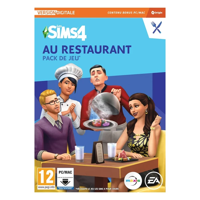 Les Sims 4 au Restaurant - Pack de jeu PC - Windlc - Code Origin - Crez des re