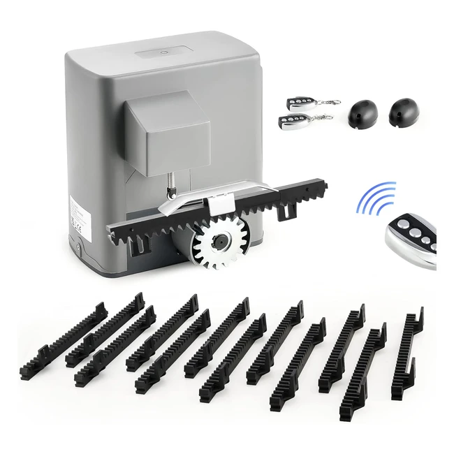 Kit automazione cancello scorrevole COZ 280W per porte fino a 600kg con telecomandi e sensori infrarossi