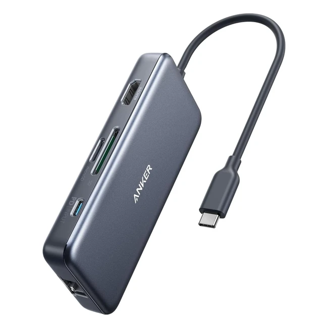 Anker USB C Hub 7-in-1 PowerExpand Adapter 4K HDMI 60W Power Delivery