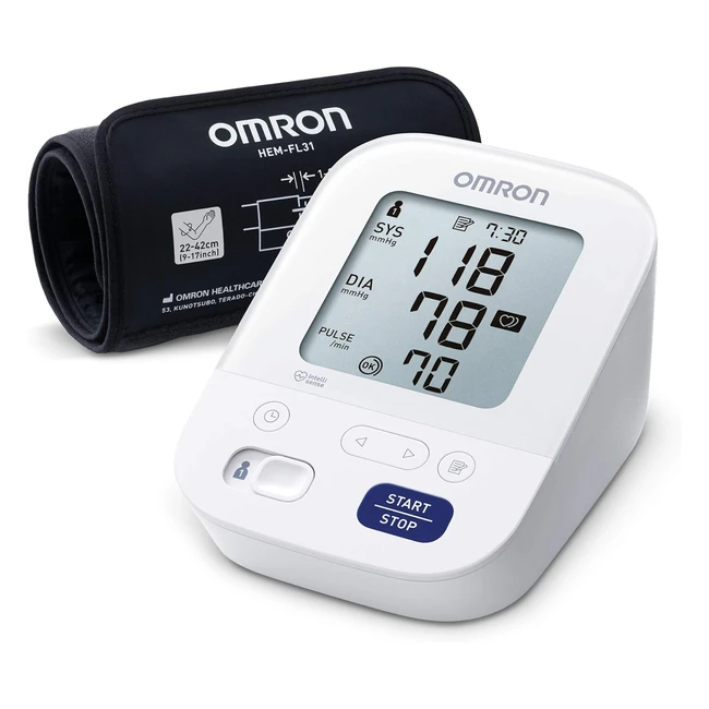 Omron X3 Comfort Blood Pressure Monitor Intelli Wrap Cuff Clinically Validated Home Use Machine
