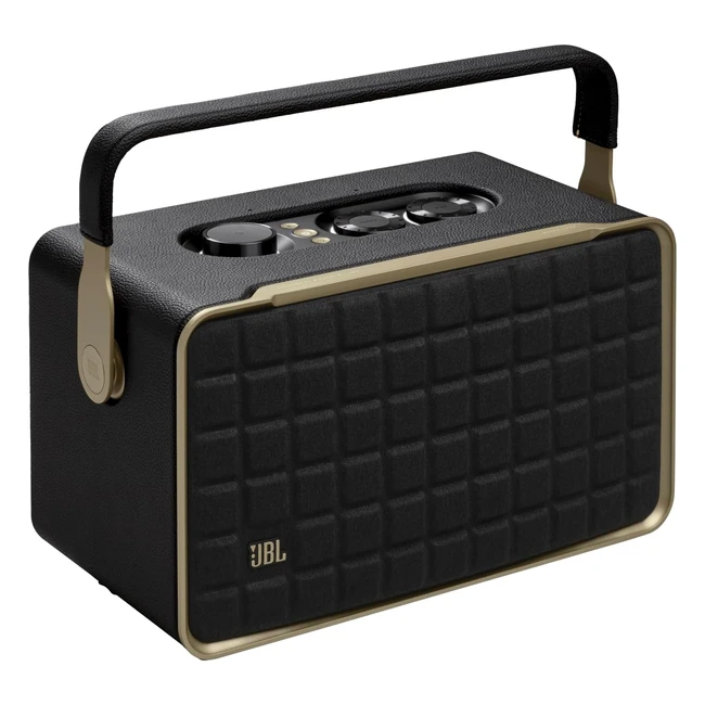 JBL Authentics 300 Portable Smart Home Speaker - Retro Design - Built-in WiFi and Music Streaming - Black
