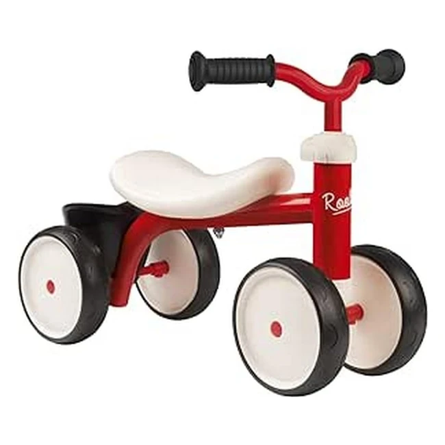 Smoby Rookie Balance Bike Red - Ideal Walker for Children - Ref.1234 - Retro Design