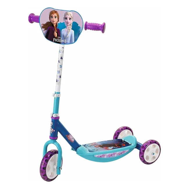 Smoby Frozen 2 Scooter 3 Räder - Höhenverstellbare Lenker - Kinder ab 3 Jahren - Design