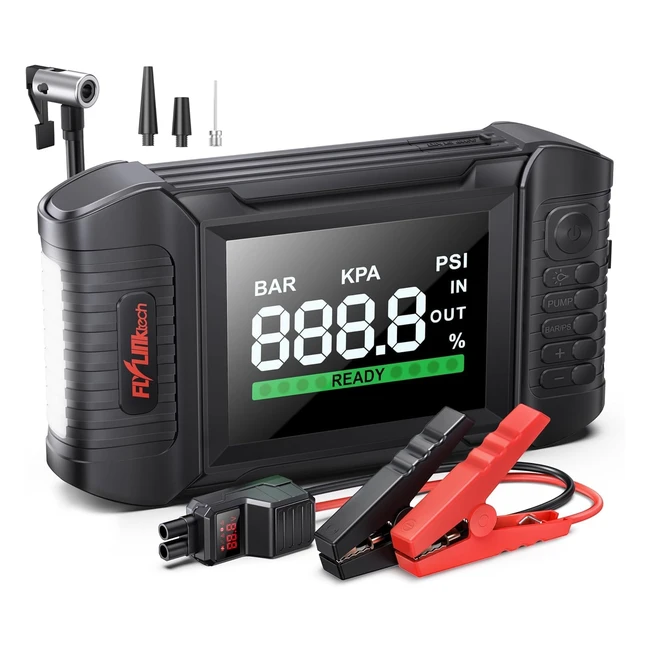 Avviatore Emergenza Auto 20000mAh Booster Automoto Compressore 150psi